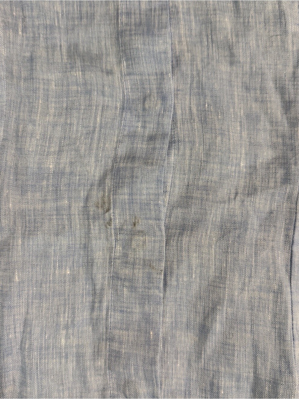 Womens XS Blue Linen Alessandro Albanese Long Sleeve Horseback Riding Show Shirt - Picture 5 of 5